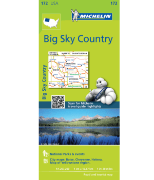 Big Sky Country (Montana, Idaho & Wyoming) - Carte Michelin #172