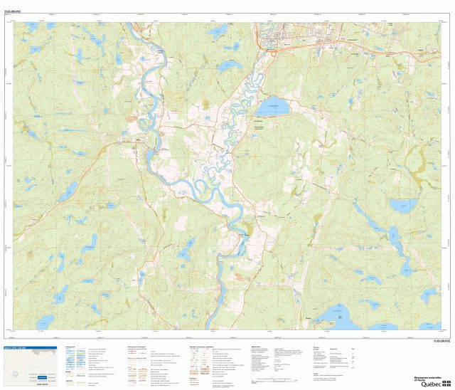 carte topographique 1:20 000 quebec