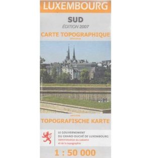 Carte topographique et touristique - Sud du Grand Duché de Luxembourg