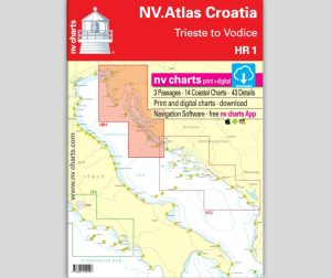 NV.Atlas Croatia HR 1, Trieste to Vodice - Atlas de Navigation