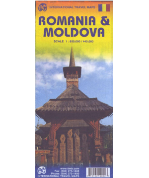 Romania Moldavia - Road Map - ITMB