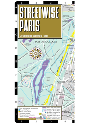 Paris - Streetwise City Map - Michelin