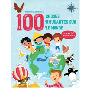 Apprendre et coller 100 choses sur le monde - Yoyo