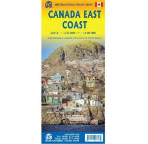 Canada East Coast Travel Reference Map ITMB