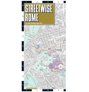 Rome - City Centre Road Map - Streetwise Michelin