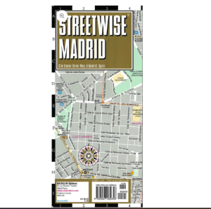 Madrid - City Centre Road Map - Streetwise Michelin