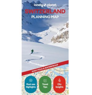 Switzerland Planning map carte Lonely Planet 9781806533312
