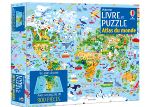 Atlas du monde - Coffret - Livre et puzzle - Smith