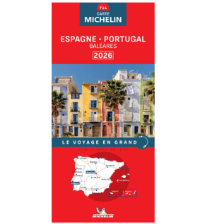 Espagne Portugal - Carte routière Michelin 734