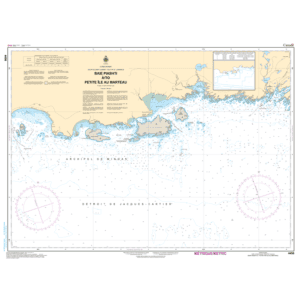Carte Marine Chart 4456 Baie Piashti à to Petite île au Marteau