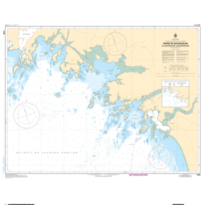 Carte marine chart 4428 Havre de Natashquan et les approches and Approaches