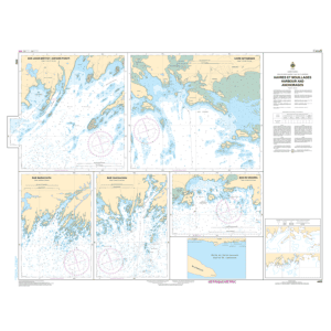 Carte marine chart 4452 Havres et mouillages Harbour and anchorages
