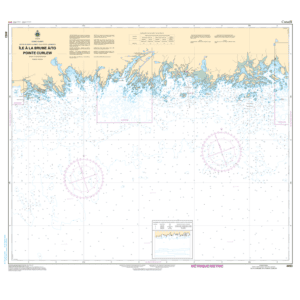 Carte marine chart 4453 île à la Brume à to Pointe Curlew
