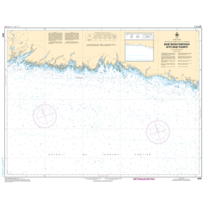 Carte marine chart 4455 Baie Washtawouka à to Baie Piashti